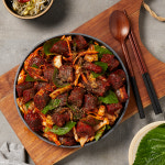 솜씨협동조합 쿡솜씨 깻잎 매콤 순대볶음 2인분 530g