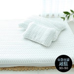 아이차유 쿨 냉감패드 여름이불 슈퍼싱글패드 베개커버 30 x 50 세트