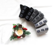 여자 파일 테리 스노우 기모 두꺼운 양말 1족