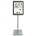 포스터 자석액자 스탠드 B4 크롬 흑색펄 APS-46CP