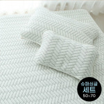 아이차유 쿨 패드 듀라론 냉감원단 여름이불 슈퍼싱글패드 베개커버 50x70 세트