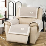 리클라이너 소파 의자 커버 보호 패브릭 덮개 미끄럼방지 패드 벨벳 분리형