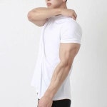 남자 머슬핏 티셔츠 무지 반팔 몸 좋아보이는 상의