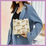 베어 캔버스가방 미니 캔버스재질 핸드백 종이 곰 아기곰 가방 피크닉 데일리 패션가방 작은에코백