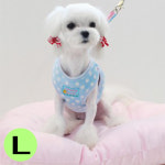 보온 L 해피덕 강아지 하네스 개줄