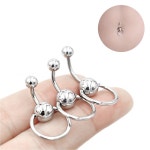 식스미 벨리 버튼 배꼽 피어싱