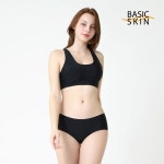 베이직엘르 베이직엘르 베이직스킨 X백 래쉬가드이너브라 팬티SET BEL-S247K