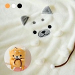 담요나라 다용도 무릎 휴대용 담요 시바견 캐릭터 사무실 시바견소형