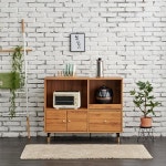 인터데코 전자렌지대 밥솥수납 주방수납장 P0000BSM