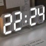 플레오맥스 무소음 LED 디지털 탁상시계