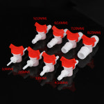 PVC 호스 바브 양방향 플라스틱 볼 밸브 수족관 정원 마이크로 관개 커넥터 1PC