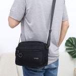 남성 소품보관가방 방수백 크로스가방 힙색 B세로블랙 PL-6055