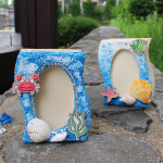 잼잼아트 바닷속 액자와 연필꽂이 5인