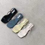 여성 샌들 스트랩 플랫 85858