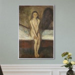 꾸밈 px168-명화 에드바르뭉크의 사춘기 중형메탈액자