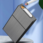 특이한 고급 usb 라이터 에쎄 얇은 담배 20개피 슬림 방수 담배 케이스 파우치