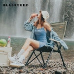 BLACKDEER 옥외 접히는 의자 3 속도 조정 가능한 긴 뒤 야영 피크닉 바닷가 이완 알루미늄 합금