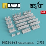 1대48 폭탄 랙 2개 -Su-17 Su-24 Su-30 Su-34 Su CGRS48-0095 MBD3-U6-68