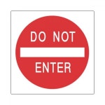 세모네모 표지판 2818 DO NOT ENTER 100x100