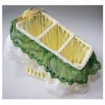 바구니 레이스 수납 정리함 직사각 바스켓 박스