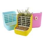 키밍 토끼 건초 그릇 급식기 사료 간식 밥그릇 먹이