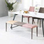 가구산책 패브릭 스틸 3인 벤치 H8726