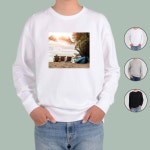 맨투맨 프린팅티셔츠 하와이 알로하 QQ 맨투맨블랙