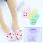 준캡 유아 아기양말 아동양말 여름양말 과일통통 5족 양말 메쉬 스타킹 1세-15세