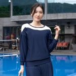 수어패럴 모슬린 엄마옷 가오리 래쉬가드 수영복 마담 미시옷 중년여성 40대 50대 60대 여자 SW206340