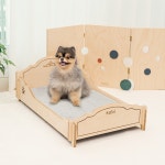 까비 프로방스 강아지 애견 자작나무 침대