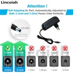 전원 어댑터 충전기 전원 공급 장치 목 등 마사지 베개 발 마사지기 AC to DC 12 V 2A 2000ma 24W 100-240V