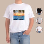 애쉬오트밀 반팔티 하와이 알로하 신혼여행 RR WFG2Q91