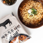 새롬식품 제주 흑우 라면 음멘 107g