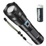 XHP70 2칩 LED 충전식 줌 랜턴 손전등 후레쉬 D14A 26650충전지 아X 4900MAX