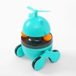 프로펠러 오뚝이 간식볼 블루그린 강아지 장난감 고양이토이볼