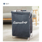 접이식 철재프레임 세탁바구니 빨래보관함 분리수거함 햄퍼