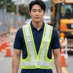 두스마켓 | 형광 안전 반사조끼 신호수 야광 작업조끼