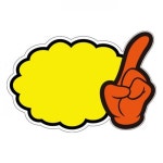 POP카드 구름손 공백 5매입 안내 PC-2504