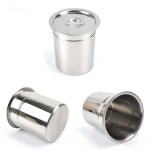스텐 소스통 양념통 음식물쓰레기통 58호