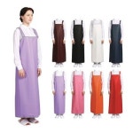 단면코팅 방수앞치마 사선바이어스 대 매트핑크