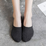 슬림핏 여성용 덧신 5켤레 다크그레이 논슬립덧신