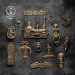 다용도 나비모양 주물빗장 중형