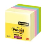3M 포스트 잇 SSN 알뜰팩 점착식 메모지 76 76 5개 450매 654-5A