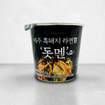 새롬식품 제주 흑돼지 라면 컵돗멘 73g