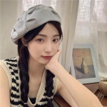 패피 헌팅캡 화가모자 앤티크 베레모 모자 주름 원템4