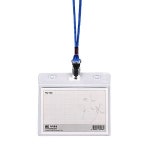 스마트 목걸이 출입증 학생증 이름표 가로 명찰 목걸이끈청색