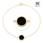 골드앤 골드앤 위드 천연오닉스 팔찌 YG