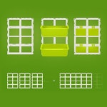 키밍 다용도 베란다 텃밭 화분 4단 8단 후크걸이 다층