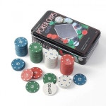 럭키 숫자 포커칩 100p세트 국제규격 보드 게임칩