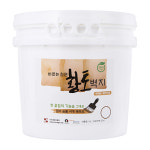 천연 황토벽지 바르는